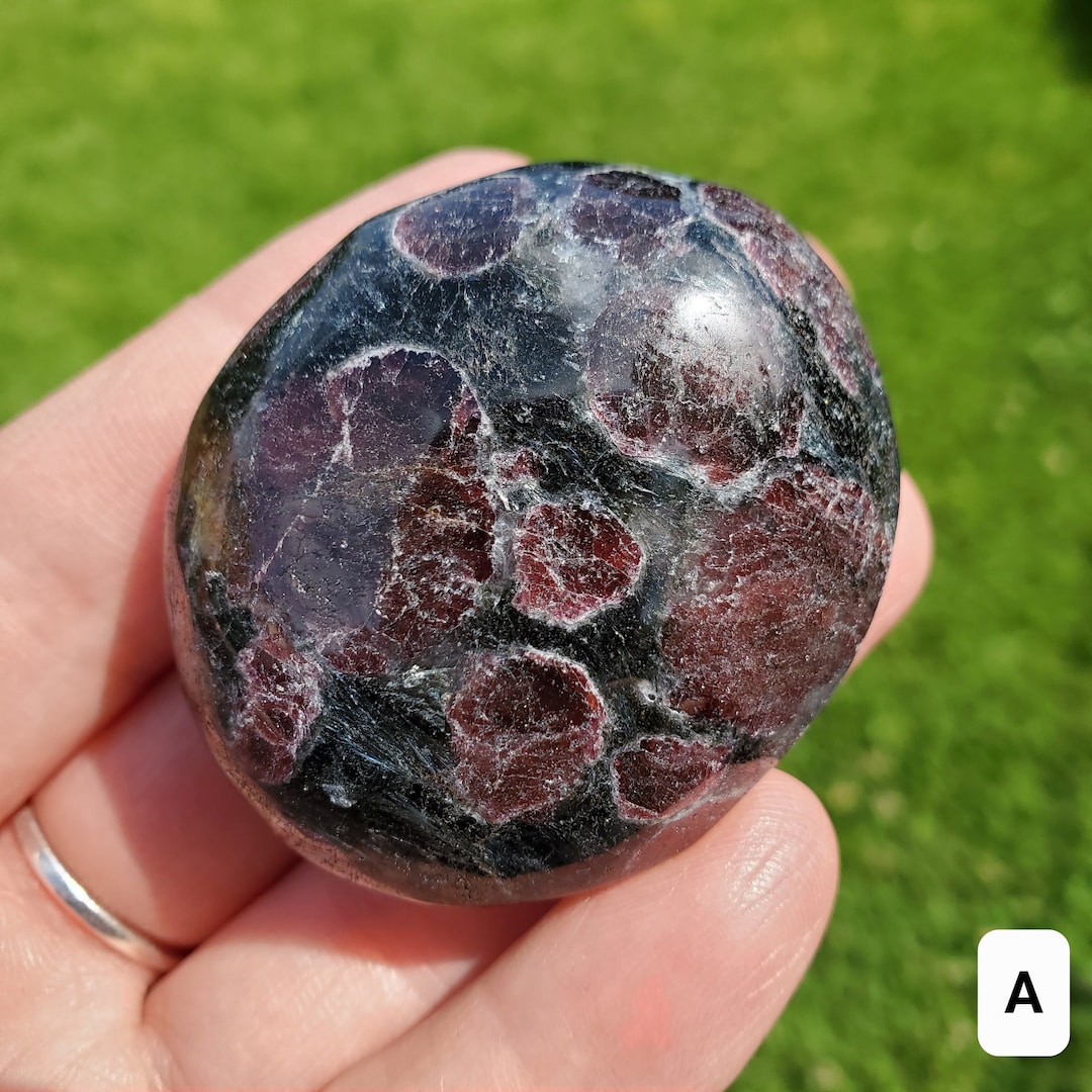 Palm in Arfvedsonite Physical Love, Passion, Connected to the