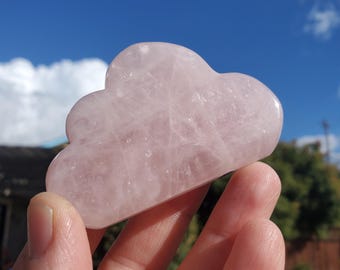 Rose Quartz Cloud - Unconditional Love, Compassion, Kindness, Self Love - Standing Pink Cloud Crystal Stone Healing Gemstones