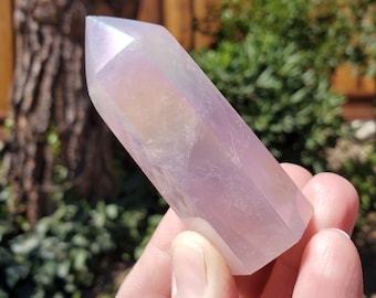 Aura Rose Quartz Tower - Unconditional Love, Compassion, Self Love - Angel Aura Pink Crystal Generator Healing Gemstone Point Obelisk