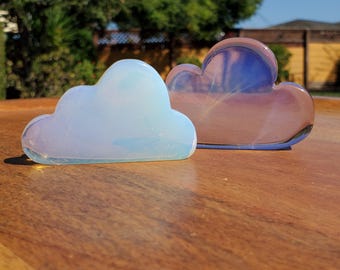 Standing Opalite Cloud - Confidence, Boost Inner Power, Stabilizing - Crystal Cloud Carving Healing Gemstones