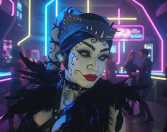 Twi'lek Headband with Ears: Custom Painted Cosplay Headpiece
