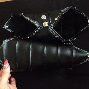 Vinyl leather gauntlets 2