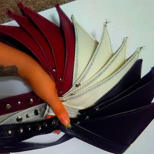 Vinyl leather shoulder armor one side multi colors available