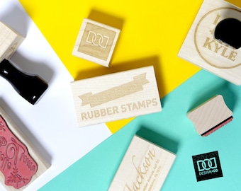 Custom Stamp : Branding & Packaging | Wedding Stamp | Custom Logo Stamps | Premade Logo | Custom Rubber Stamp |