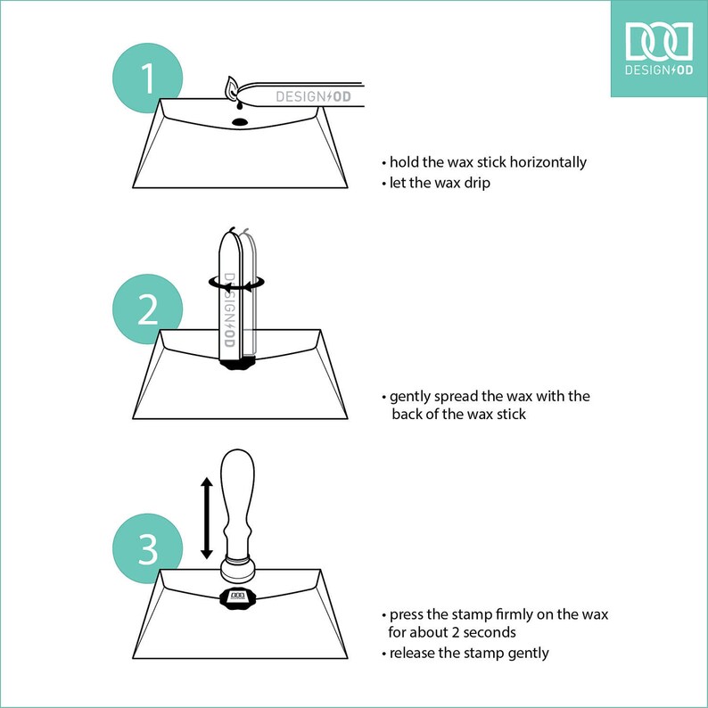 Mannequin Design OD Wax Seal Stamp DODWS0309 image 3