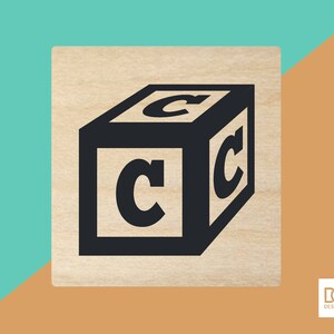Alphabet bloc C - tampon de 3cm (DODRS0142)