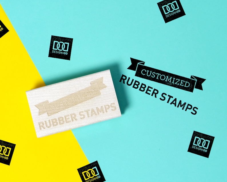 Customized Wood Rubber Stamp DODRS0243 Etsy