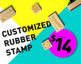 Customized Wood Rubber Stamp (DODRS0000)