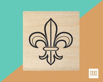 Fleur de Lis - 3cm Rubber Stamp (DODRS0135)