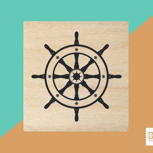 Rueda de barco - sello de goma de 3 cm (DODRS0030)