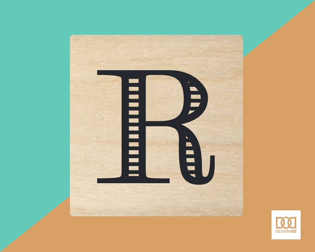 Modern Alphabet-r - 3cm Rubber Stamp (DODRS0172) - Etsy