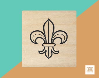 Fleur de Lis - 1.5cm Rubber Stamp (DODRS0214)