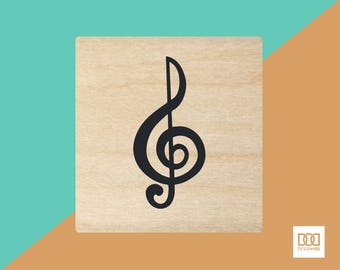 Treble Clef - 1.5cm Rubber Stamp (DODRS0203)