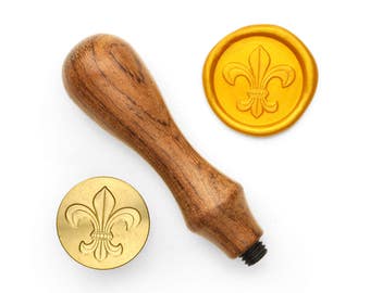 Fleur de Lis - 2 - Design OD Wax Seal Stamp (DODWS0378)