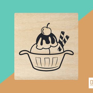 Sundae - 3cm Rubber Stamp (DODRS0075)