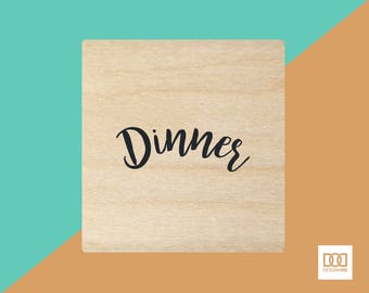 Dinner - 3cm Rubber Stamp (DODRS0147)