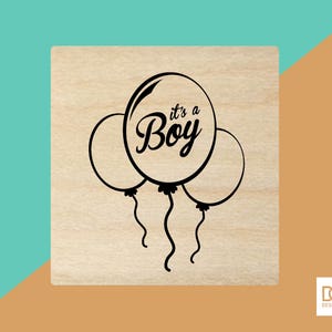 Garçon ballons - tampon 6cm (DODRS0012)