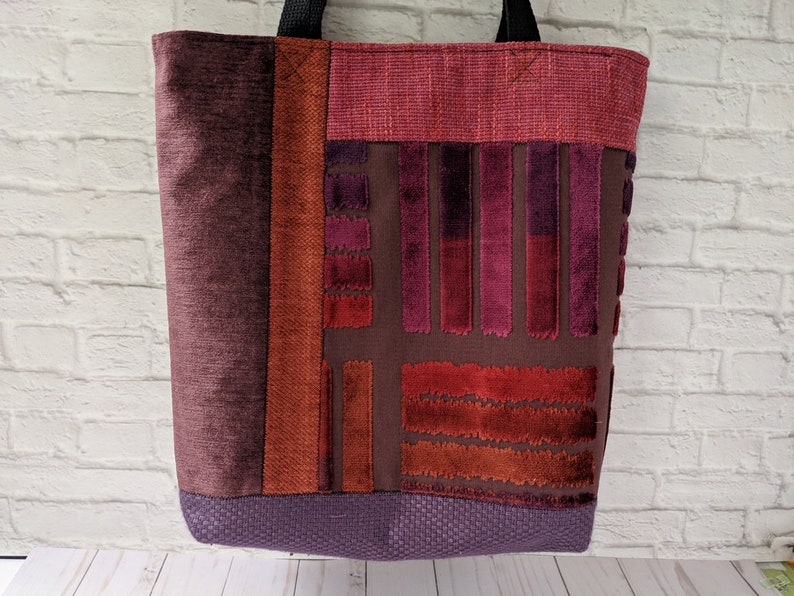 fabric tote bag with zip