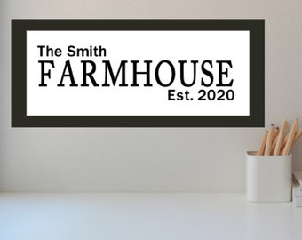 Personalized stencil / Family name / Farmhouse / Vinyl stencil / DIY / Wood sign / Over-sized / Jumbo size / Extra large / Wall-size