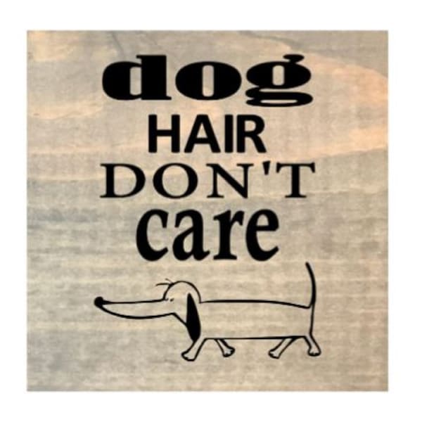 Dog Hair Dont Care Sign Etsy
