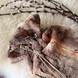 Luxe Faux Fur Hot Water Bottle Cover - Amber Fox with Deluxe 2.0L Non-Latex Fashy Hot Water Bottle