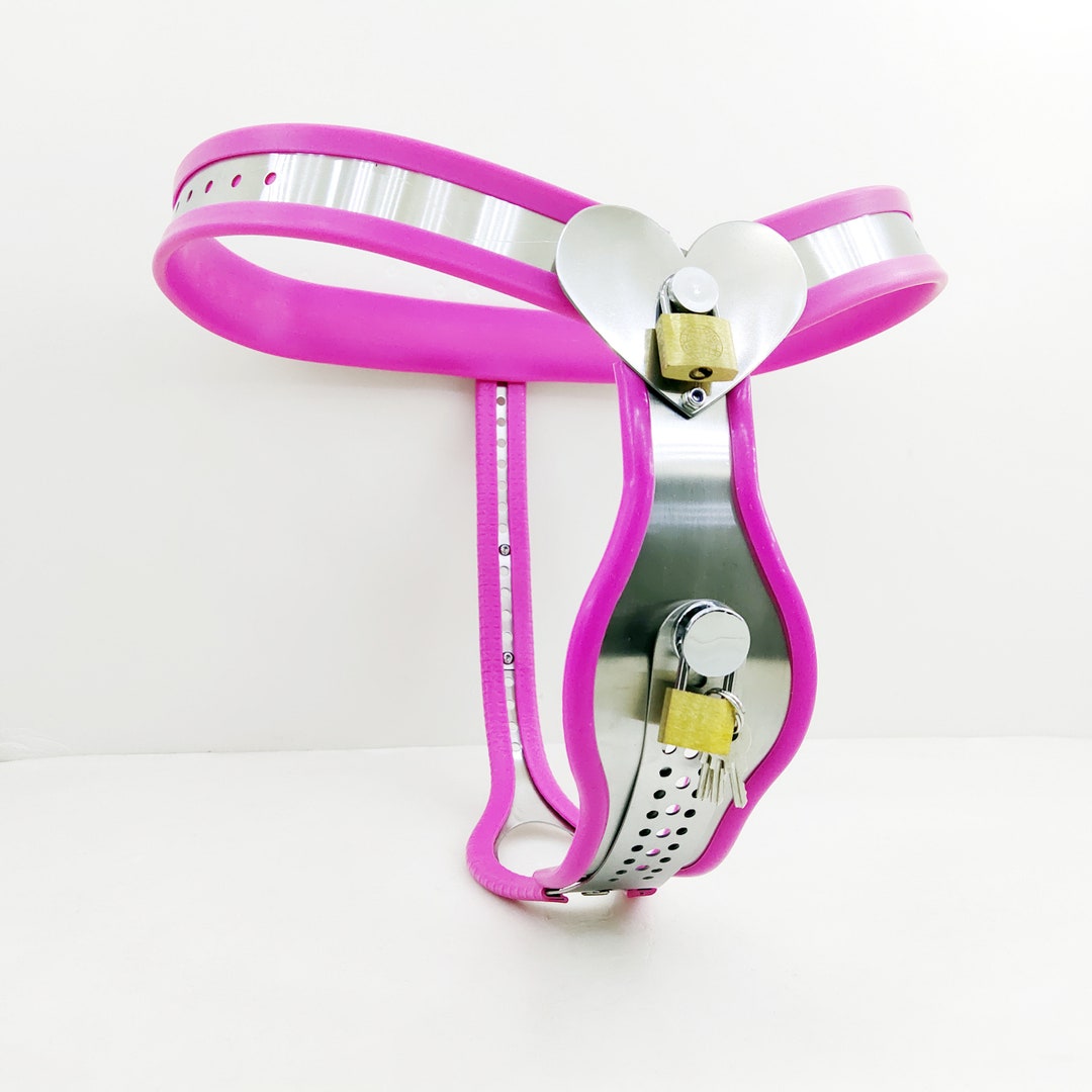 Stainless Steel Female Chastity Belt. Locking Padlock. - Etsy