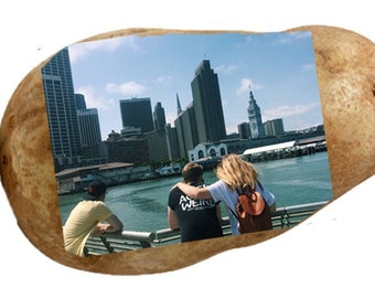 Potato Postcard - Your custom image/message on a potato! Upload a full-sized picture!