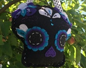 SUGAR SKULL - Day of the Dead - Felt Art