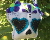 SUGAR SKULL - Day of the Dead - Felt Art