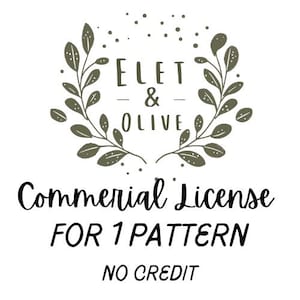 Commercial License Single Pattern, Commercial License