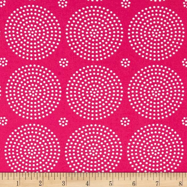 Joel Dewberry Fabric, Atrium Fushia Eclipse, Hot Pink Fabric, Cotton Quilting Fabric - SALE!