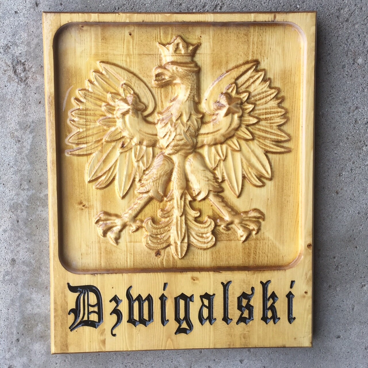 Carved Polish Eagle Etsy