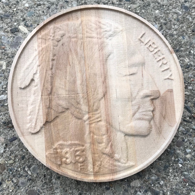 A real wooden nickel | Etsy