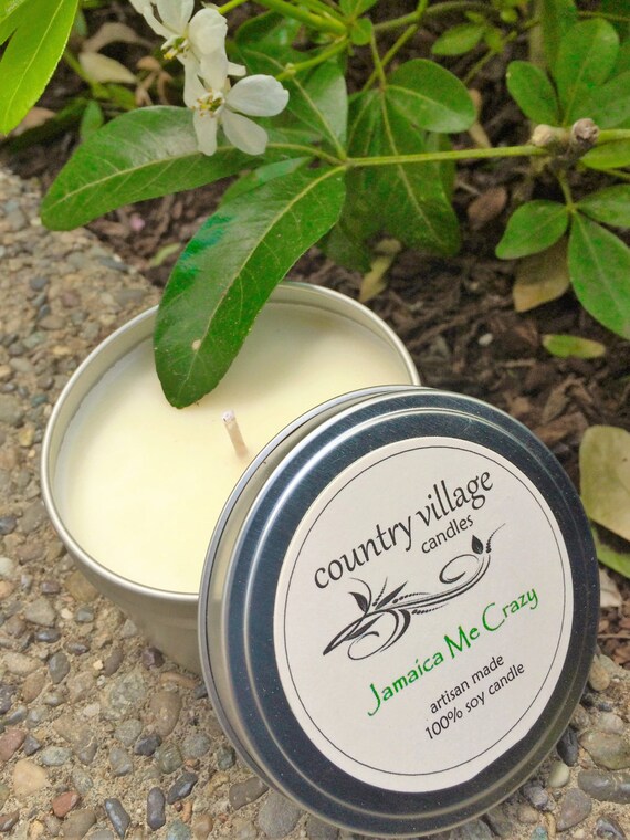 Items similar to Jamaica Me Crazy Soy Candles / Handmade Candles