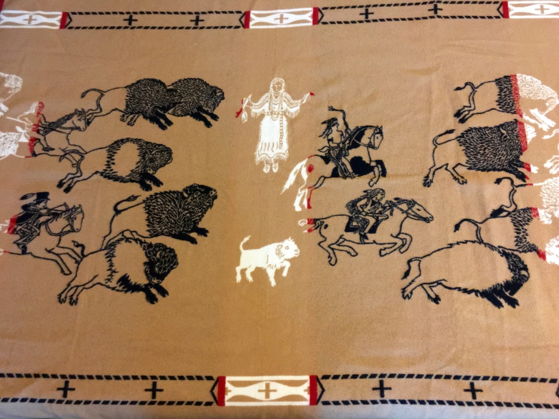 Amazing Vintage Rare Limited Pendleton White Buffalo Calf Etsy