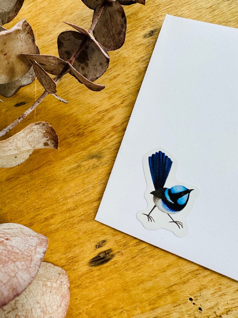 Wren Sticker Superb Fairy Wren, Blue Wrens, Bird Stickers, Decorations, Letter ...