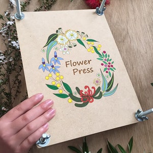 Native Wild Flowers, Flower Press, Hobby craft, Wooden, Handmade, Gift fore her, gift idea, nature press, Whimsical art, Made in Tasmania image 8