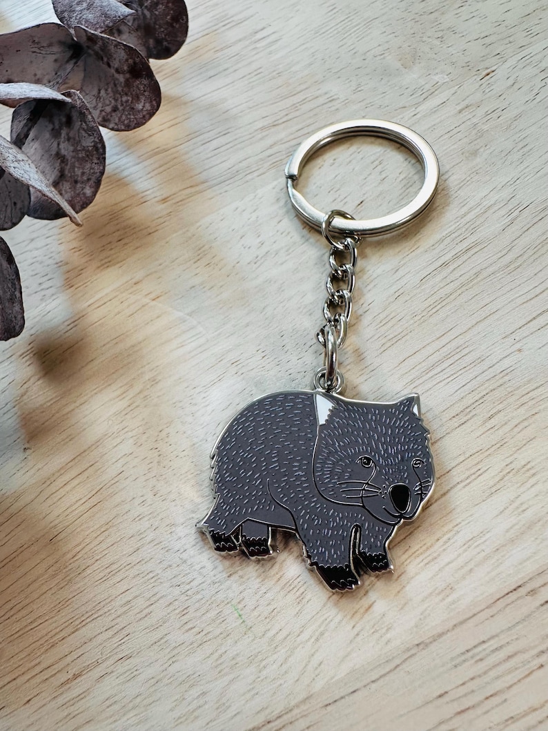 Wombat Key Rings Wombat, Australian Animals, Wombat Key Ring, Animal Key Chain ...