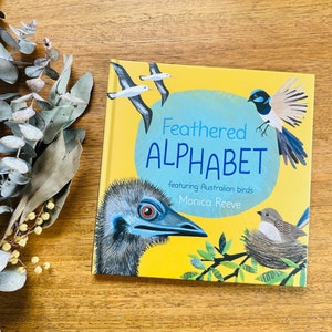 Feathered Alphabet, bird book, Picture Book, Monica Reeve, abc book, seasons, early learning, teacher resource, kids gift, teacher resources