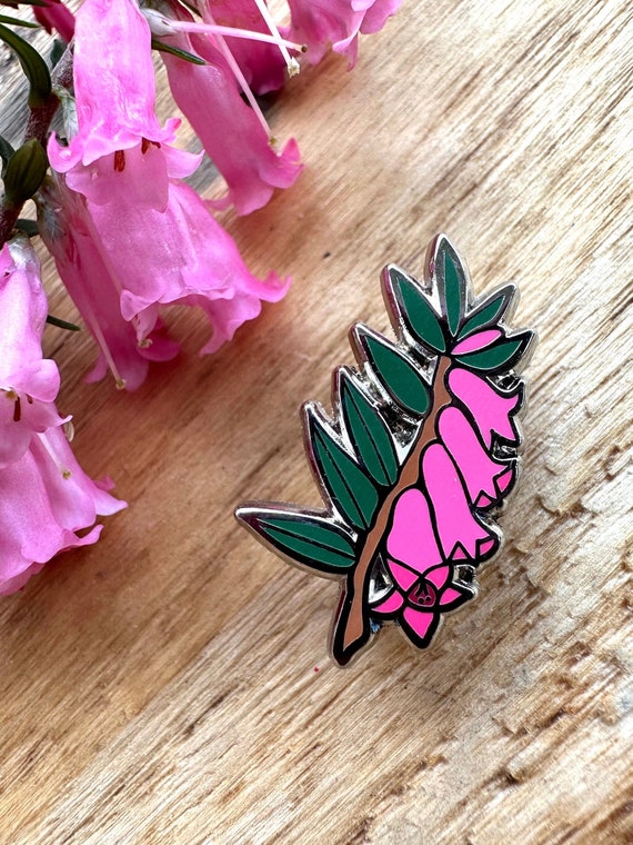 LONG 10mm SHAFT, Pink Heath, Native Flower, Pink Blossom, Australian  Botanical, Enamel Lapel Pin, Flower Pin, Victoria, Gift Ideas 