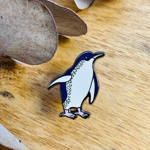 SECONDS, Little Penguin pin, bird art, Australian birds, fairy penguin, penguin pin, Tasmania, lapel pins, badges, brooches, sea birds, image 2