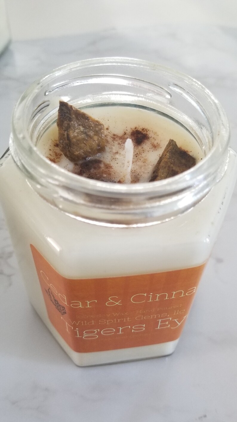 Lavender Candle Crystal Candle Vanilla Lavender Essential Etsy