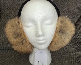 Real Coyote Fur Earmuffs
