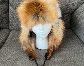 Red Fox Fur Hat