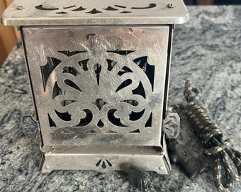 Antique Edison Electric Decorative Toaster – 1920s–1930s Art Deco Kitchen Appliance – Working Vintage Display Piece