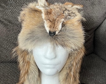 Coyote Face Fur Hat