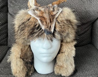 Coyote Face Fur Hat