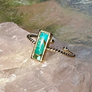 gold turquoise ring, adjustable ring, turquoise ring, turquoise jewelry, turquoise, gift, gift for her, gold jewelry, gold ring, holiday