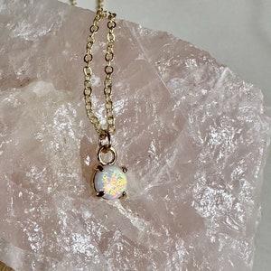 opal pendant necklace, gold opal necklace, opal jewelry, gift, gift for her, gold necklace, delicate necklace, jewelry, holiday, present