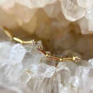 Aries earrings, Zodiac earrings, hypoallergenic, star sign, constellation, gold earring, holiday, earrings under 30, gift for her